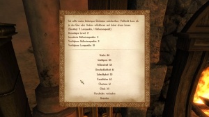 Das Abenteuertagebuch, Menü 1