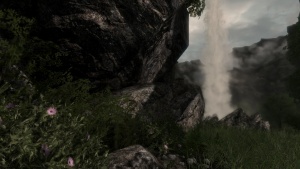 Die Truhe am Wasserfall