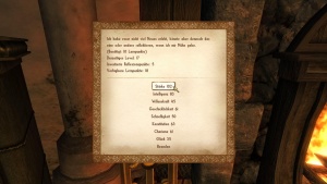 Das Abenteuertagebuch, Menü 2